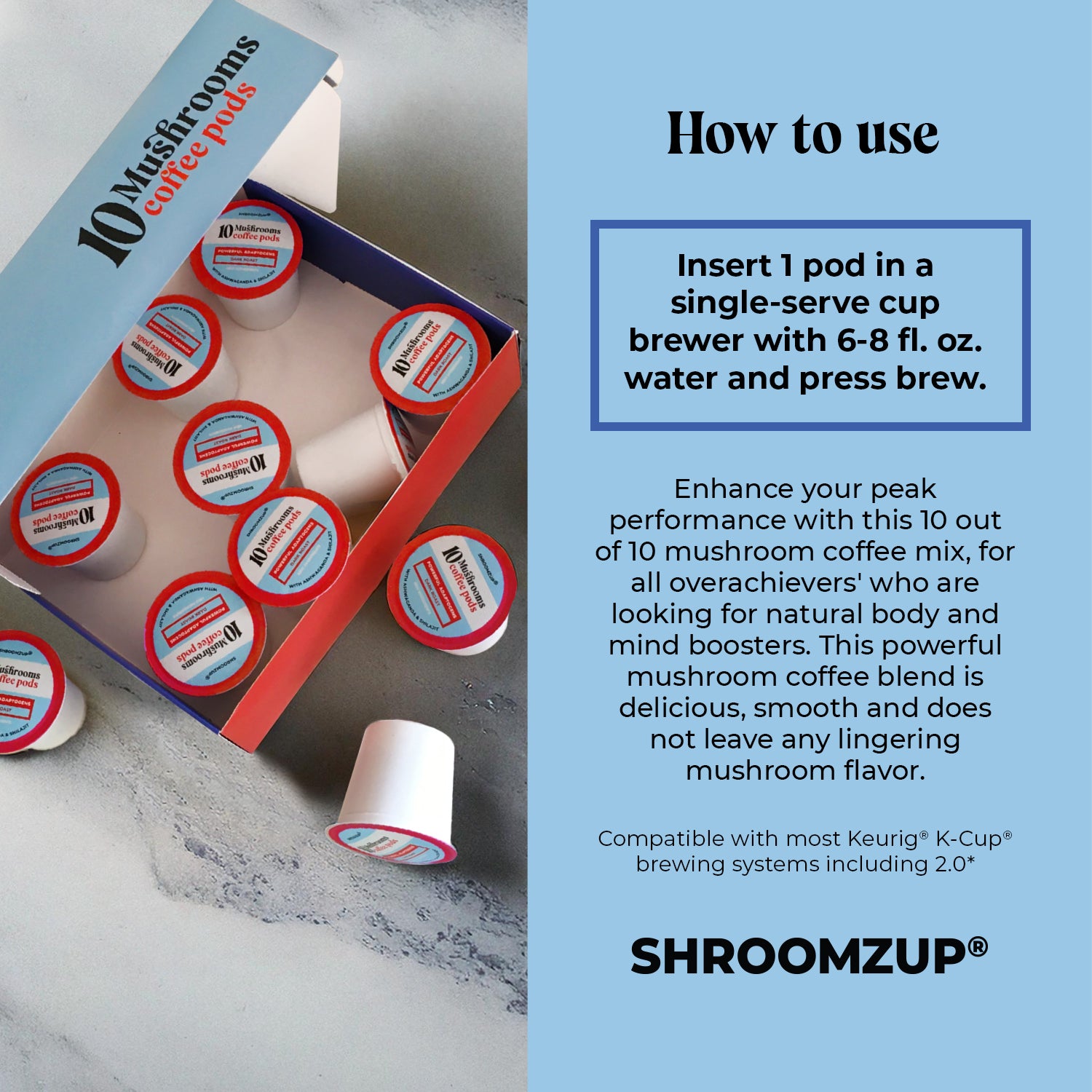 10 Mushrooms Coffee Pods