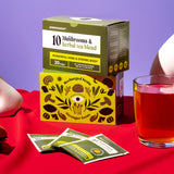 10 mushrooms and herbal tea blend