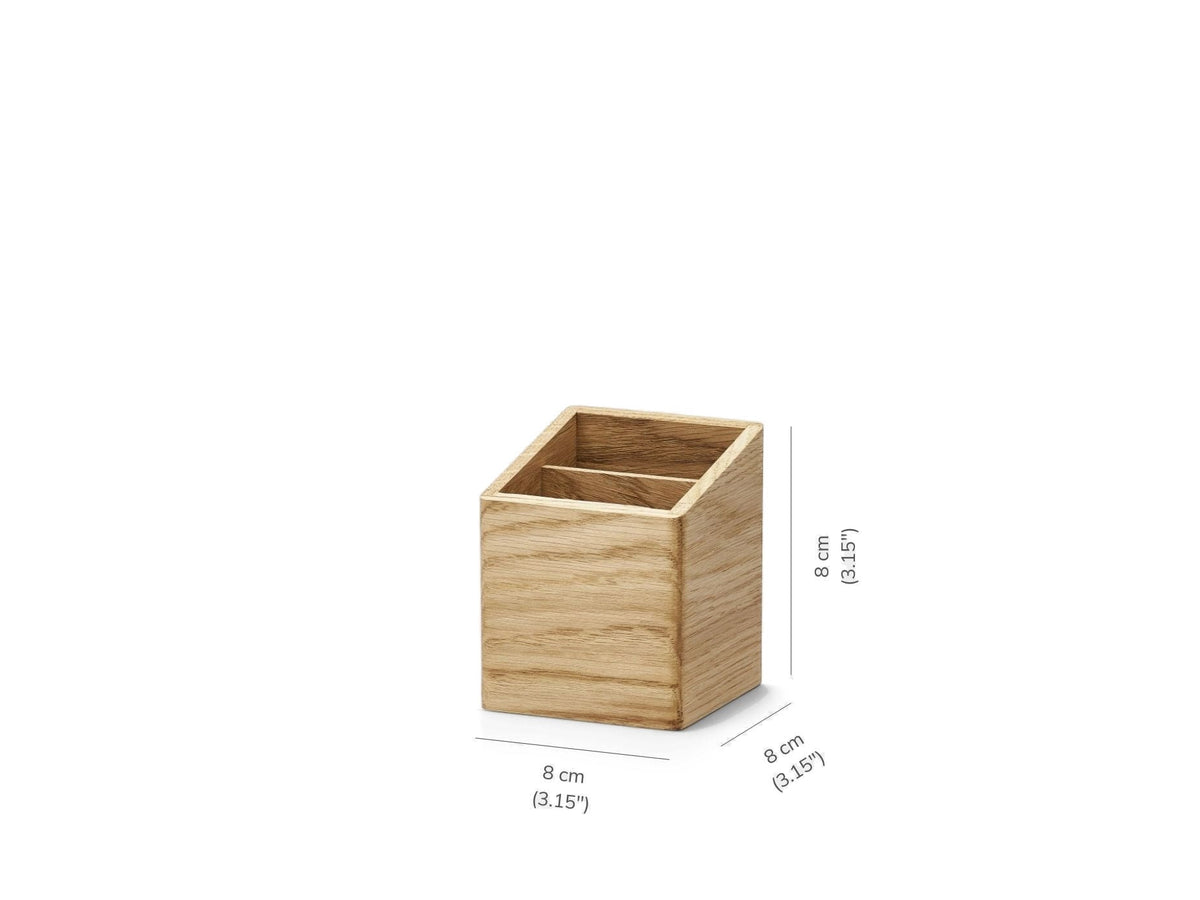 Stiftehalter aus Massivholz mit Korkboden – Bild 4