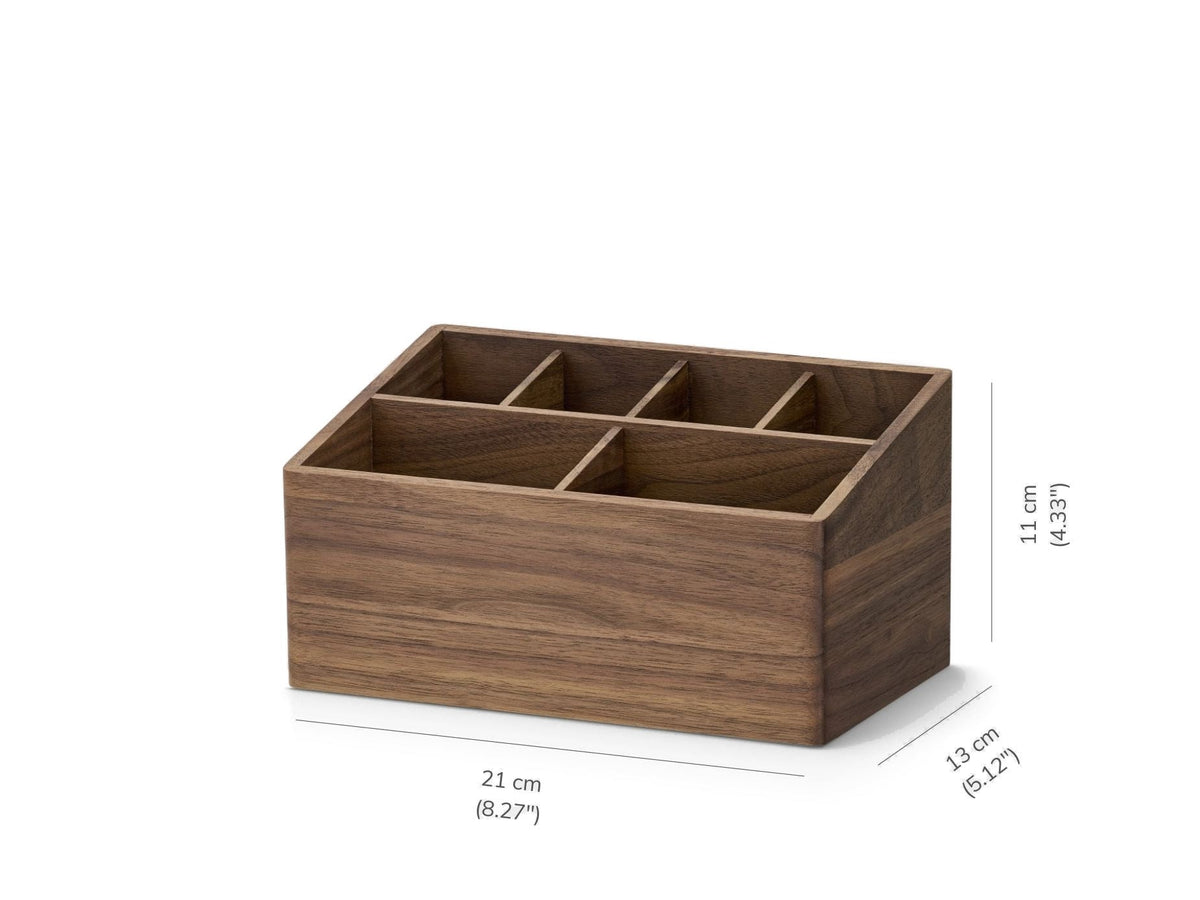 Schreibtisch-Organizer aus Massivholz mit 6 Fächern – Bild 4
