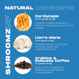 Brain boost mushroom coffee mix with Cordyceps and Lion's mane