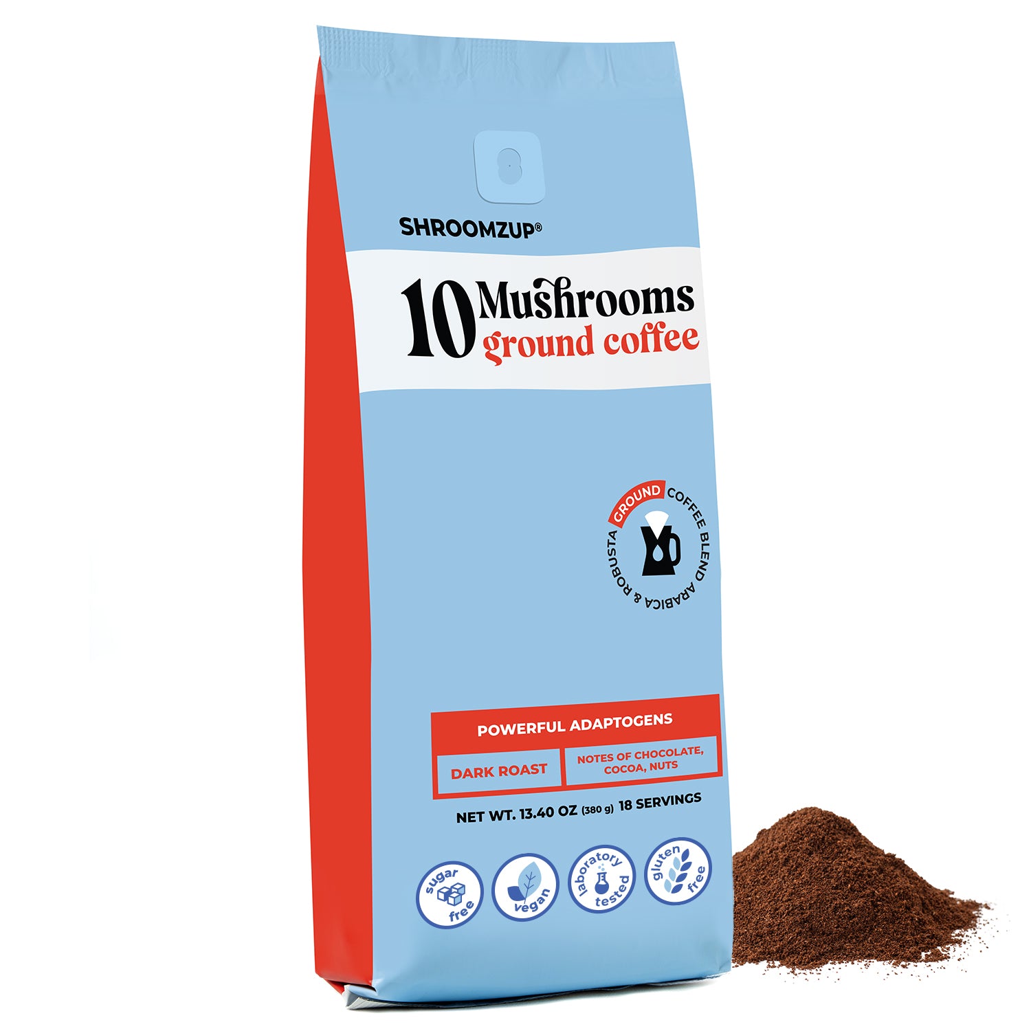 10 Mushrooms Ground Coffee