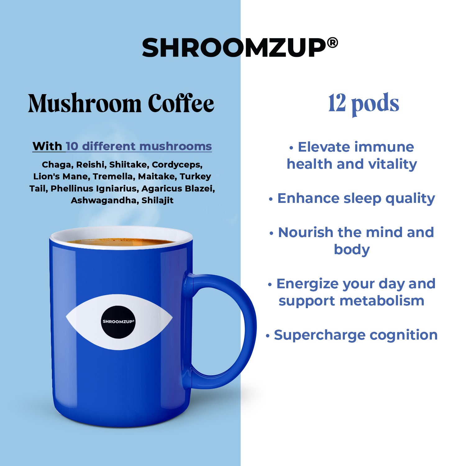 10 Mushrooms Coffee Pods