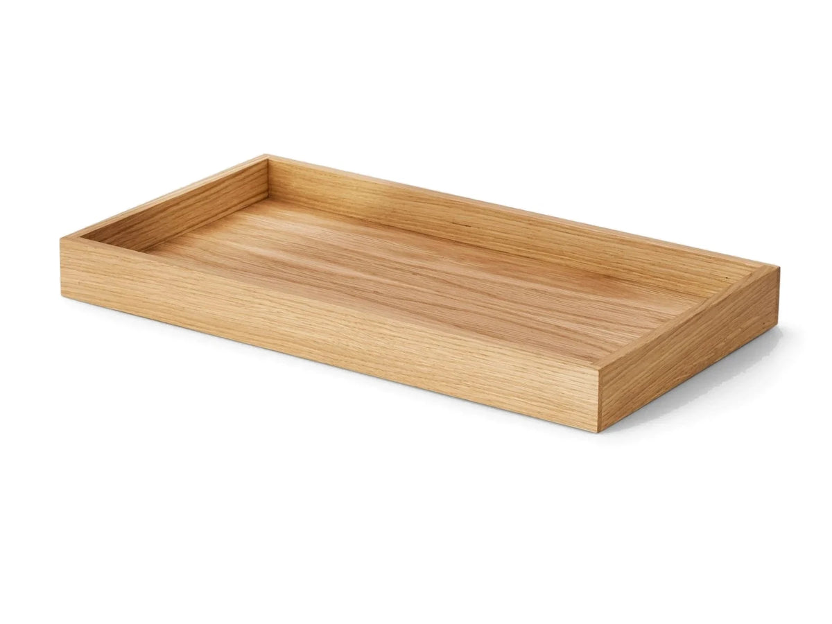 Tiefe Ablageschale aus Holz – Eiche, Groß, Ansicht 2