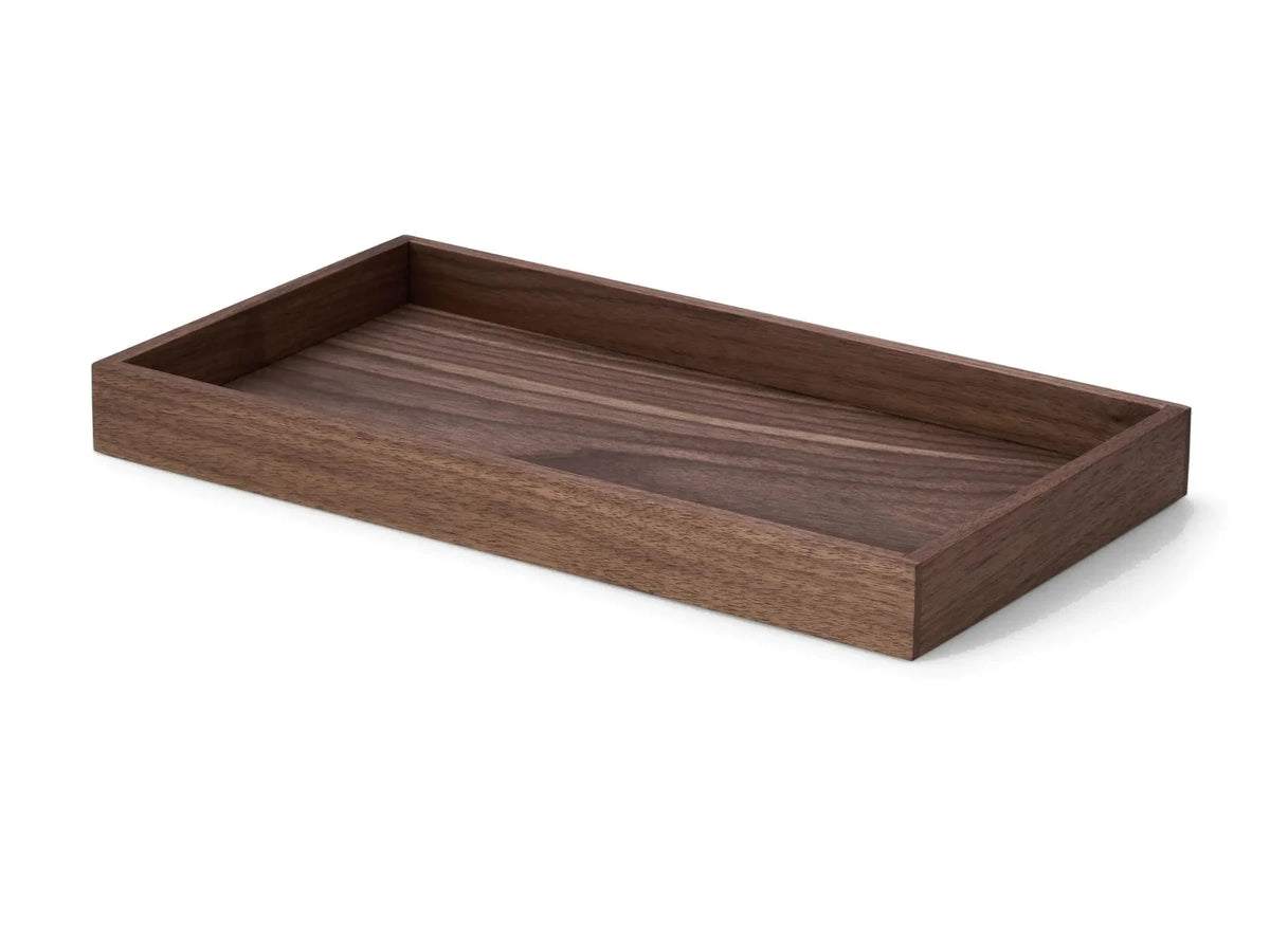 Tiefe Ablageschale aus Holz – Walnuss, Groß