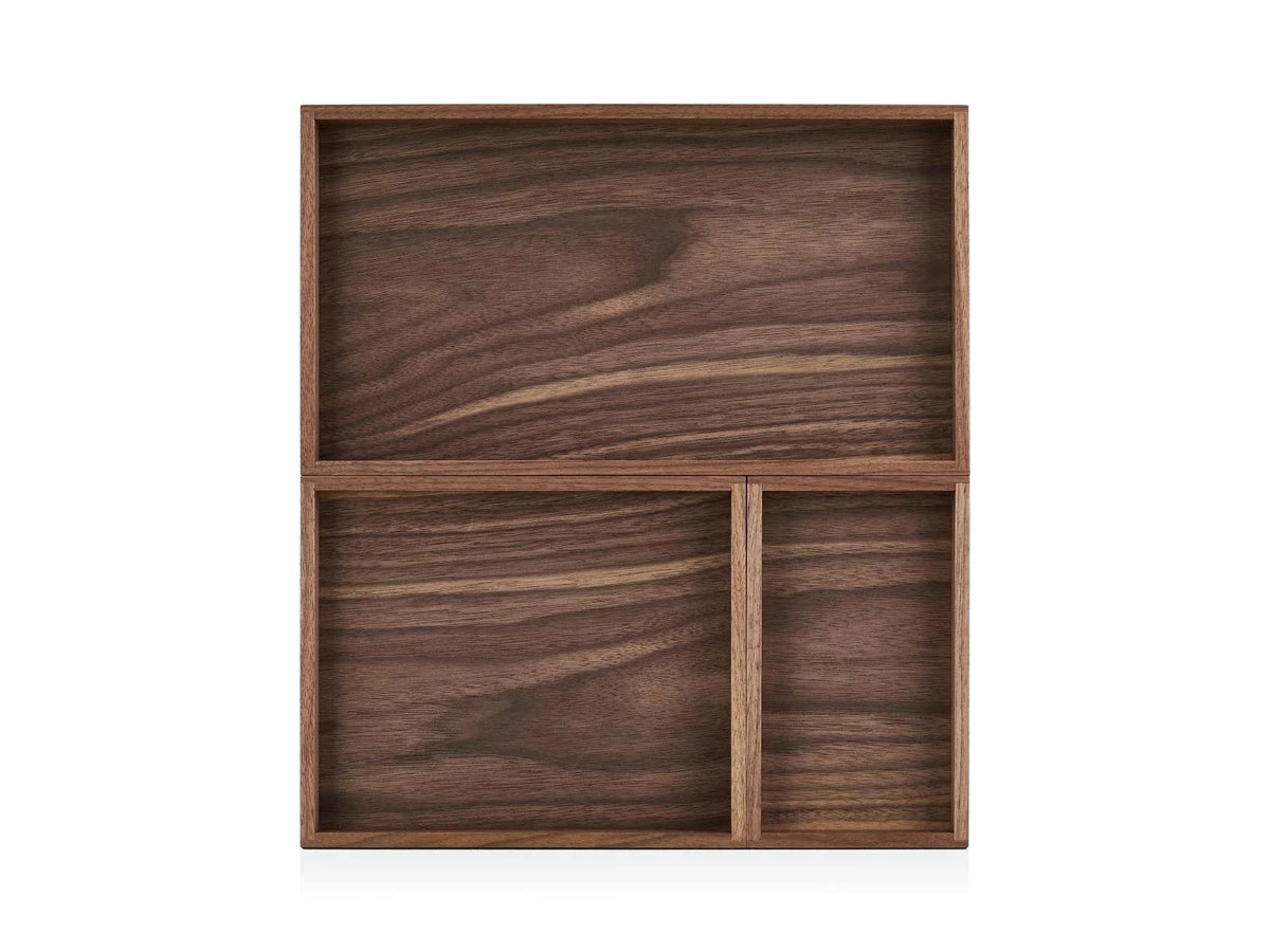 Tiefe Ablageschale aus Holz – Walnuss, Klein